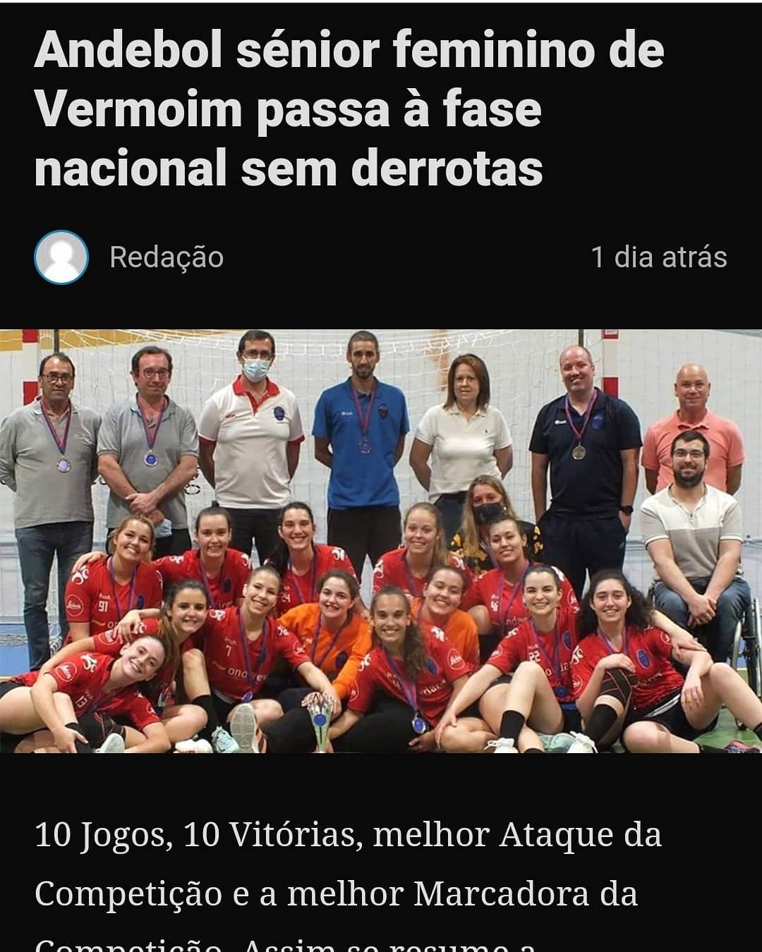 Seniores femininas invictas 2021/2022